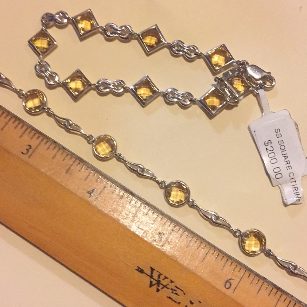 Real Citrine Stone Bracelet